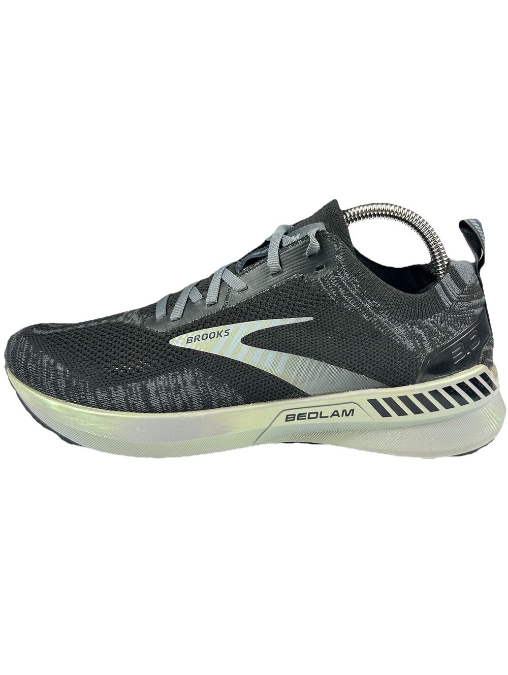 Brooks Bedlam 3 Mens Running Shoes Size 8 Black Blackened Pearl White New in Box